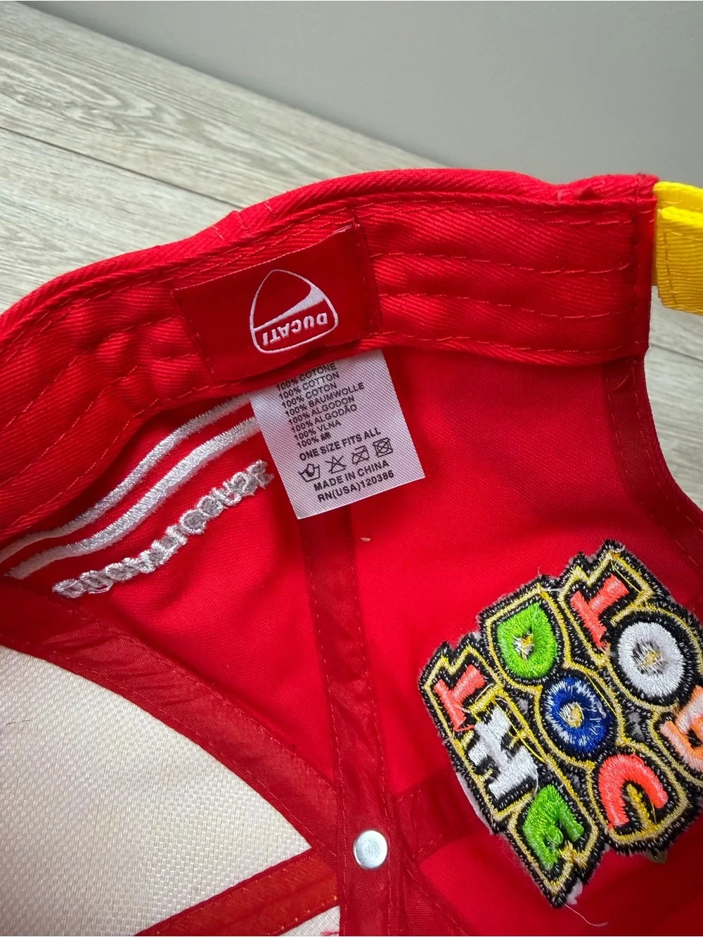 Valentino Rossi Red and Yellow VR46 x Ducati Corse The Doctor Moto GP Cap Hat